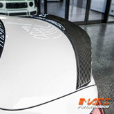 PSM Style Carbon Fibre Rear Trunk Lip Spoiler Bodykit for Mercedes Benz W205 Sedan & C43 & C63-S AMG